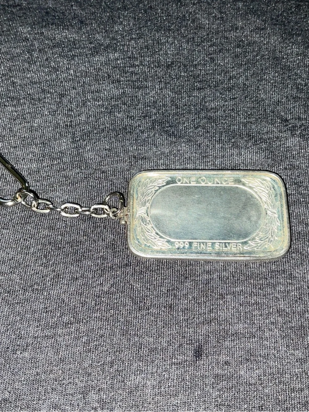 Classic Silver Golf Keychain - 1 ounce of .999 fine silver. Very good condition.